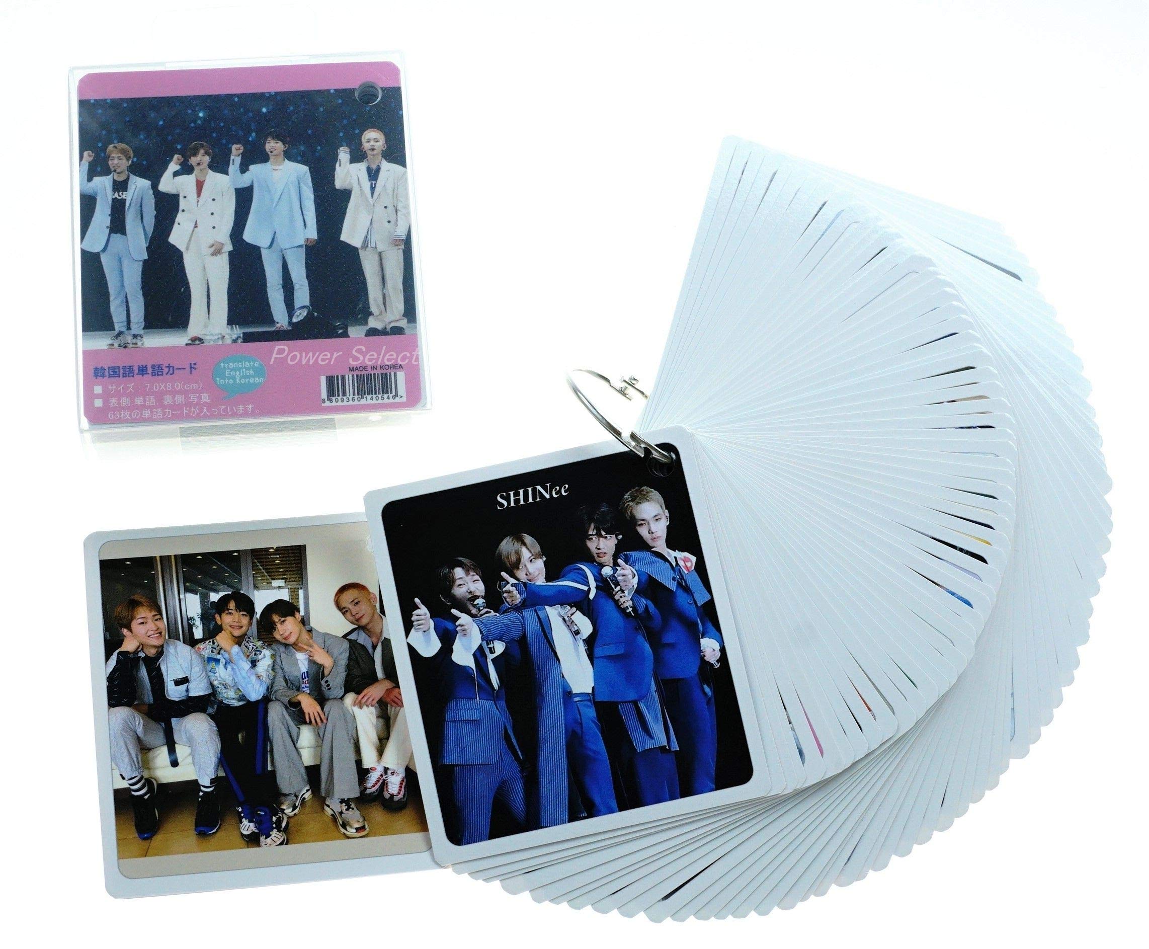 Amazon.co.jp: SHINee シャイニー 韓国語 単語 カード 63枚入 ステキな